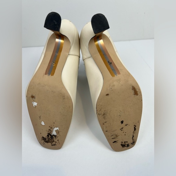 Sam Edelman Lani Women's Boots White cream black 7.5 - Picture 9 of 11